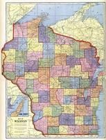 Wisconsin State Map, Fond Du Lac County 1910